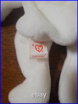 RARE Valentino Beanie Baby Bear with 8 errors/rare features 1993/1994 MINT Cond