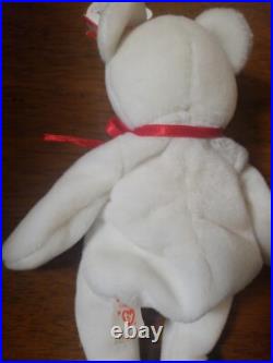 RARE Valentino Beanie Baby Bear with 8 errors/rare features 1993/1994 MINT Cond