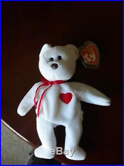 RARE Valentino Beanie Baby Brown Nose, Valuable Tag Errors, Excellent Condition
