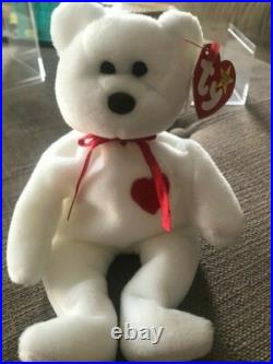 RARE Valentino The Bear TY Beanie Babies Retired 1994 Multiple Errors