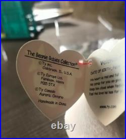 RARE Valentino The Bear TY Beanie Babies Retired 1994 Multiple Errors