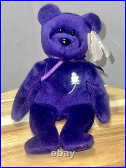 RARE Vintage MWMT 1st Edition Ty Princess Diana Beanie Baby Made INDONESIA PVC