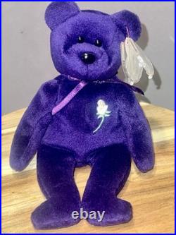 RARE Vintage MWMT 1st Edition Ty Princess Diana Beanie Baby Made INDONESIA PVC