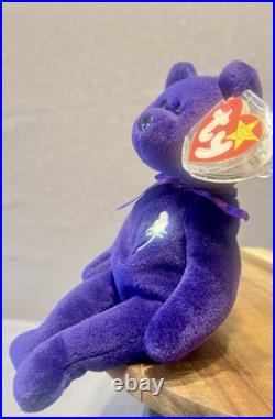 RARE Vintage MWMT 1st Edition Ty Princess Diana Beanie Baby Made INDONESIA PVC