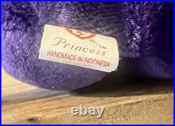 RARE Vintage MWMT 1st Edition Ty Princess Diana Beanie Baby Made INDONESIA PVC