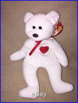 RARE Vintage TY Beanie Baby Valentino PVC Pellets and Date Errors