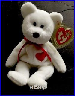 RARE Vintage Valentino TY Beanie Baby NWT Misspelled Tag and PVC Pellets