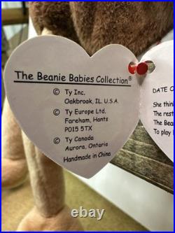 RARE WITH ERRORS Stretch 1997 MINT Ty Vintage Beanie Baby