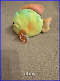 RARE WITH TAG ERRORS Ty Beanie Baby Coral Authentic 1995 Tag Error Cokal