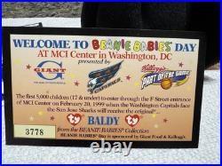 RARE Washington Capitals Giveaway TY 1996 Beanie Baby Baldy the Eagle