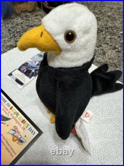 RARE Washington Capitals Giveaway TY 1996 Beanie Baby Baldy the Eagle