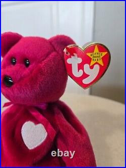 RARE With ERRORS Ty Valentina? The Red Bear Beanie Baby-1998/1999 tags