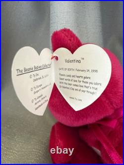 RARE With ERRORS Ty Valentina? The Red Bear Beanie Baby-1998/1999 tags RARE With ERRORS Ty Valentina? The Red Bear Beanie Baby-1998/1999 tags