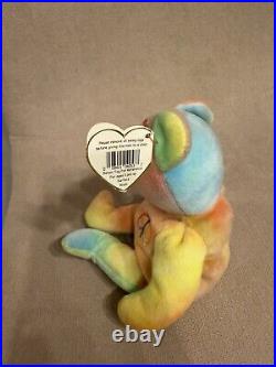 RARE With Multiple Tag Errors 1996 Ty Beanie Baby Peace Bear