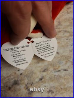 RARE retired Ty Beanie Baby Snort the Red Bull 1995