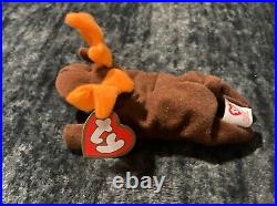 RARE withTag ErrorsTY Beanie Baby Chocolate the Moose 1993