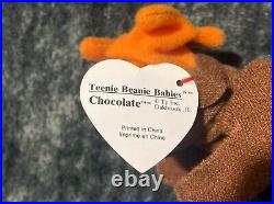 RARE withTag ErrorsTY Beanie Baby Chocolate the Moose 1993