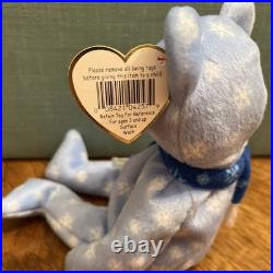 RARERetired TY Beanie Baby 1999 Holiday Teddy (Errors)
