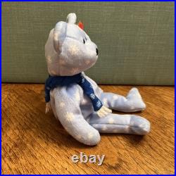 RARERetired TY Beanie Baby 1999 Holiday Teddy (Errors)