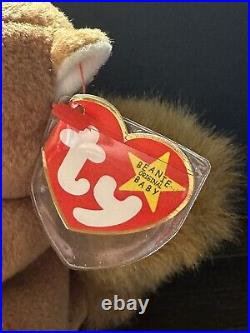 RETIRED ORIGINAL Ty Beanie Baby NUTS the Squirrel 1996 Rare w Errors