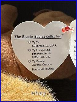 RETIRED ORIGINAL Ty Beanie Baby NUTS the Squirrel 1996 Rare w Errors