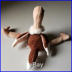 RETIRED TY Beanie Baby Stretch Ostrich VERY RARE! 1997! Tag errors & PE pellets