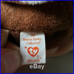 RETIRED TY Beanie Baby Stretch Ostrich VERY RARE! 1997! Tag errors & PE pellets
