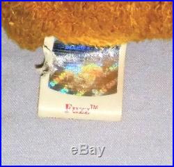 RETIRED Ty Beanie Baby FUZZ BEAR ERRORS With Tags RARE