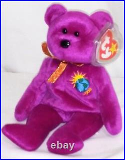 RETIRED Ty Beanie Baby MILLENNIUM BEAR ERRORS With Tags RARE