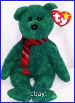 RETIRED Ty Beanie Baby WALLACE BEAR ERRORS With Tags RARE