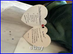 Rainbow Ty Beanie Baby Retired with Leg Sewn Error Fabric Tag Errors 1997 RARE Rainbow Ty Beanie Baby Retired with Leg Sewn Error Fabric Tag Errors 1997 RARE
