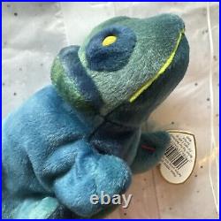 Rainbow Ty Beanie Baby Retired with Leg Sewn Error Fabric Tag Errors 1997 RARE