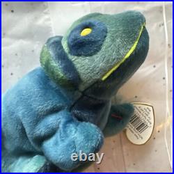 Rainbow Ty Beanie Baby Retired with Leg Sewn Error Fabric Tag Errors 1997 RARE Rainbow Ty Beanie Baby Retired with Leg Sewn Error Fabric Tag Errors 1997 RARE