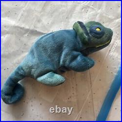 Rainbow Ty Beanie Baby Retired with Leg Sewn Error Fabric Tag Errors 1997 RARE Rainbow Ty Beanie Baby Retired with Leg Sewn Error Fabric Tag Errors 1997 RARE