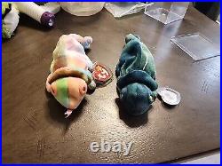 Rainbow Ty Beanie babies RARE RETIRED Pair