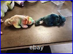 Rainbow Ty Beanie babies RARE RETIRED Pair