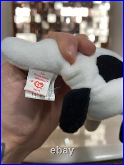 Rare 1993 Spot The Dog TY Beanie Baby Plush You Mint Condition Tag Cover VTG