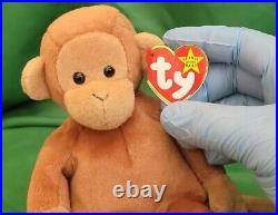 Rare 1995 BONGO RARE- Ty Beanie Baby PVC Pellets Tag Errors Retired