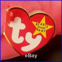Rare 1995 Pinky Beanie Baby-tag errors