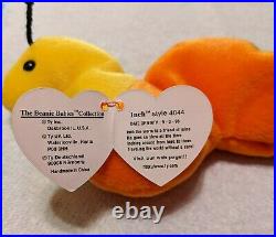 Rare 1995 Ty Beanie Baby Inch the Worm. Retired PVC Pellets