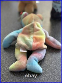 Rare! 1996 Pvc Peace Bear Retired Ty Beanie Baby With Tag Errors! $399