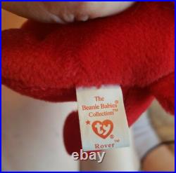 Rare 1996 Rover Beanie Baby in Mint Condition with Tag Errors