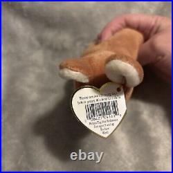 Rare 1996 TY Retired Kangaroo Pouch Beanie Baby Tag Errors PVC Pellets MINT