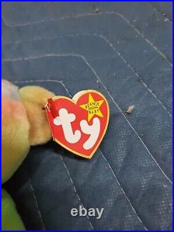 Rare 1996 ty beanie baby peace bear original 1965(KR)