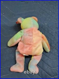 Rare 1996 ty beanie baby peace bear original 1965(KR)