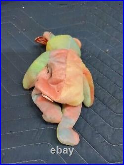 Rare 1996 ty beanie baby peace bear original 1965(KR)