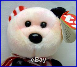 Rare 1999 TY Beanie Babies Pink/Red Face Bear Spangle with ERRORS