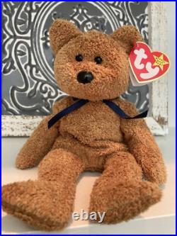 Rare 1999 TY Beanie Baby FUZZ the Bear With Tag Errors
