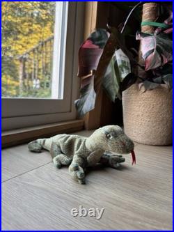 Rare 1999 Ty Beanie Baby Scaly the Lizard? - Retired with Tag Errors