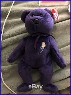 Rare 1st Edition 1997 TY Princess Diana Beanie Baby Authentic Handmade In China